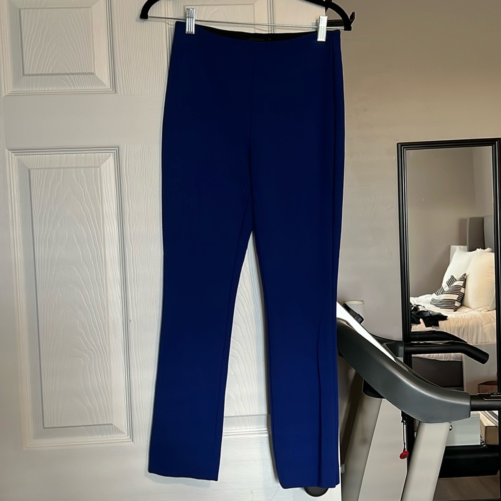 Like new blue elastic-band dress pants.